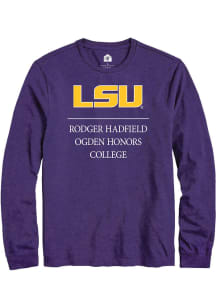 Rally LSU Tigers Purple Rodger Hadfield Ogden Honors College Long Sleeve T Shirt