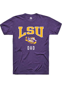 Rally LSU Tigers Purple Dad Short Sleeve T Shirt