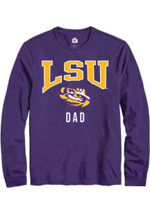 Rally LSU Tigers Purple Dad Long Sleeve T Shirt