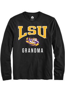Rally LSU Tigers Black Grandma Long Sleeve T Shirt