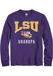 Rally LSU Tigers Purple Grandpa Long Sleeve T Shirt