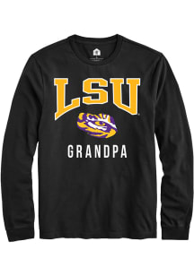 Rally LSU Tigers Black Grandpa Long Sleeve T Shirt