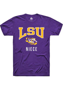 Rally LSU Tigers Purple Niece Short Sleeve T Shirt
