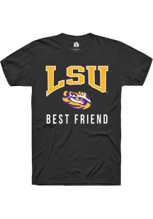 Rally LSU Tigers Black Best Friend Short Sleeve T Shirt