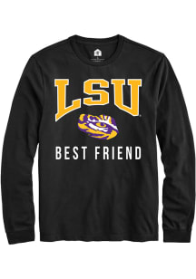 Rally LSU Tigers Black Best Friend Long Sleeve T Shirt