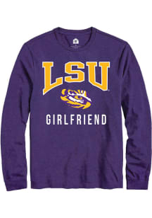 Rally LSU Tigers Purple Girlfriend Long Sleeve T Shirt