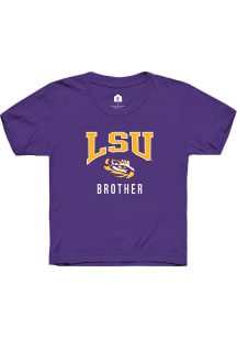 Rally LSU Tigers Youth Purple Brother Short Sleeve T-Shirt