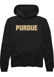 Mens Purdue Boilermakers Black Rally Wordmark Hooded Sweatshirt