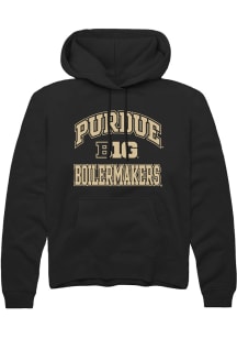 Mens Purdue Boilermakers Black Rally No 1 Hooded Sweatshirt