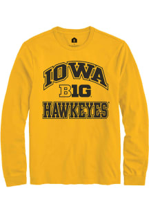 Rally Iowa Hawkeyes Gold No 1 Long Sleeve T Shirt