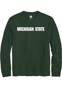 Mens Michigan State Spartans Green Rally Wordmark Tee