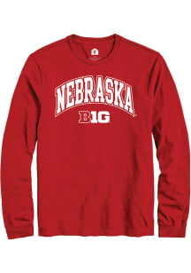 Rally Nebraska Cornhuskers Red Arch Logo Long Sleeve T Shirt