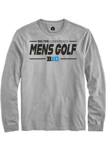 Mens Big Ten Grey Rally Mens Golf Tee