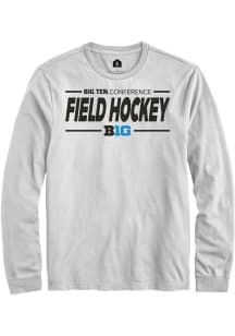 Mens Big Ten White Rally Field Hockey Tee