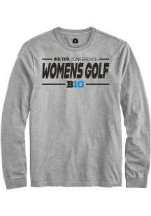 Mens Big Ten Grey Rally Womens Golf Tee