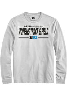 Mens Big Ten White Rally Womens Track &amp; Field Tee