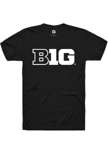 Big Ten Black Rally Primary Logo Short Sleeve T Shirt