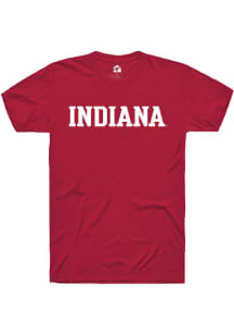 Indiana Hoosiers Red Rally Wordmark Short Sleeve T Shirt