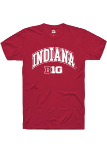 Indiana Hoosiers Red Rally Arch Logo Short Sleeve T Shirt