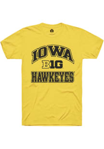 Iowa Hawkeyes Yellow Rally No 1 Short Sleeve T Shirt
