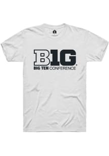 Big Ten White Rally Conference Short Sleeve T Shirt