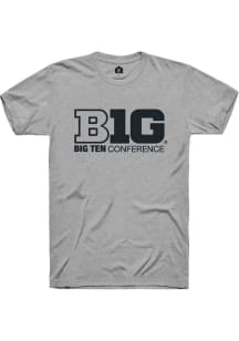 Big Ten Grey Rally Conference Short Sleeve T Shirt
