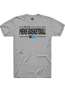 Big Ten Grey Rally Mens Basketball Short Sleeve T Shirt