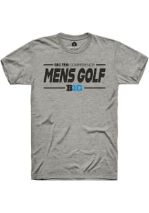 Big Ten Grey Rally Mens Golf Short Sleeve T Shirt