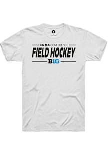 Rally Big Ten White Field Hockey Short Sleeve T Shirt