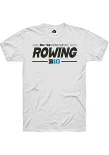 Big Ten White Rally Rowing Short Sleeve T Shirt