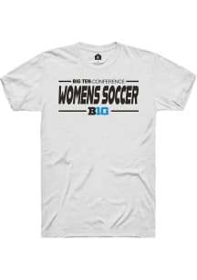 Big Ten White Rally Womens Soccer Short Sleeve T Shirt