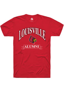 Rally Louisville Cardinals Red Alumni Banner Short Sleeve T Shirt