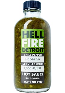 Hell Fire Detroit Poblano Hot Sauce 4oz