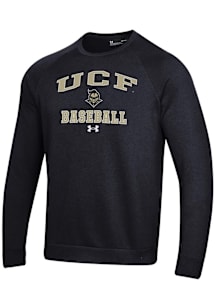 Under Armour UCF Knights Mens Black Baseball Rival Long Sleeve Crew Sweatshirt