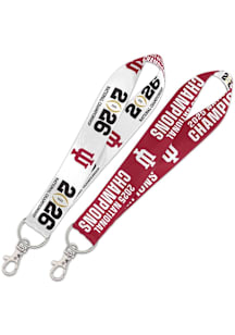 Indiana Hoosiers 2025 National Champs Keystrap Lanyard - Crimson