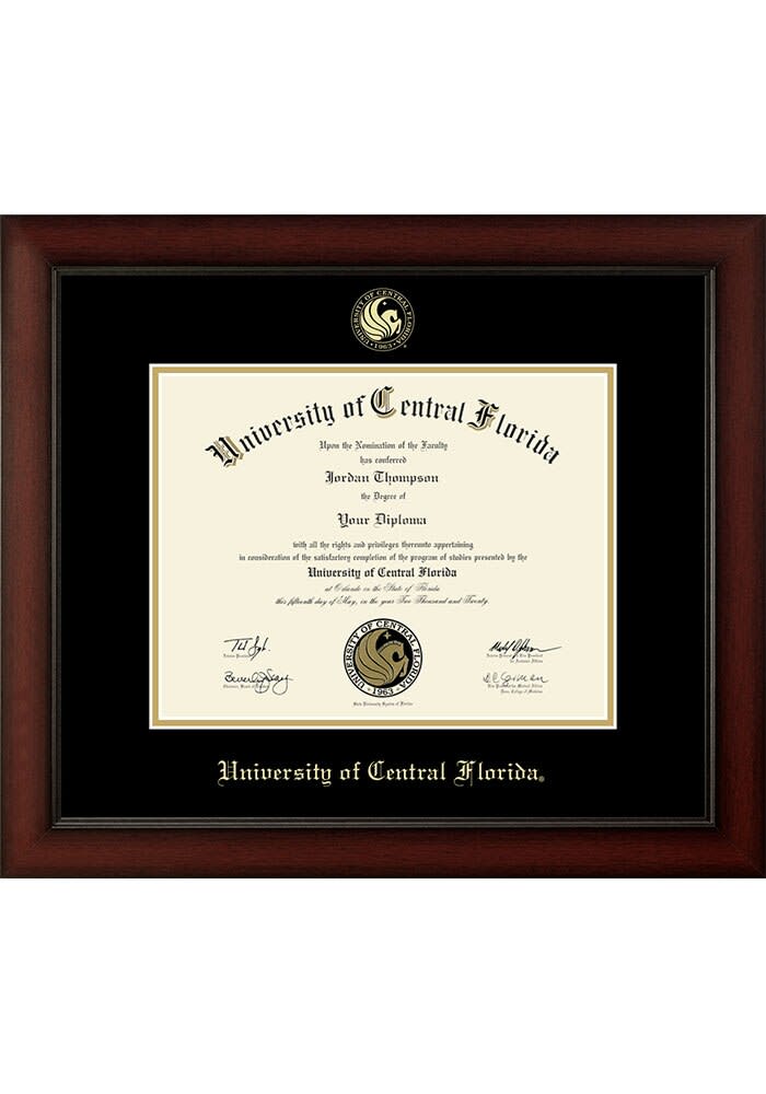 UCF Knights Paxton Diploma Picture Frame Brown