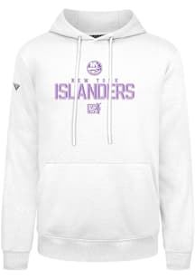 Levelwear New York Islanders Mens White Podium Carve Long Sleeve Hoodie