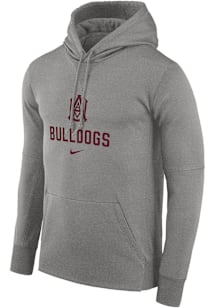 Nike Alabama A&M Bulldogs Mens Grey Logo Flat Name Hood