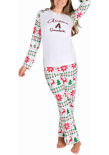 Concepts Sport Arizona Diamondbacks Womens White Holiday Tidings PJ Set