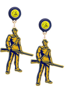 West Virginia Mountaineers Resin Mascot Womens Earrings