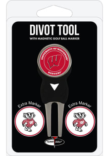 Wisconsin Badgers 3 Pack Ball Marker Divot Tool