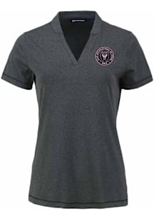 Cutter and Buck Inter Miami CF Womens Black Forge Short Sleeve T-Shirt