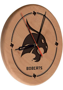 Texas State Bobcats Laser Engraved Wall Clock