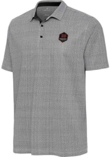 Antigua Houston Dynamo Mens White Intersect Short Sleeve Polo