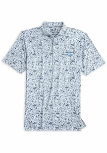 Johnnie O North Carolina Tar Heels Mens Navy Blue Hoop There It Is Short Sleeve Fashion Polo