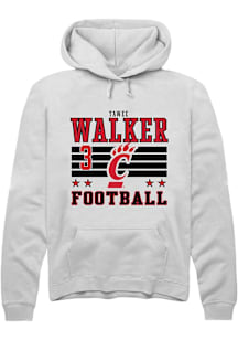 Tawee Walker Cincinnati Bearcats Mens White Football NIL Striped Player Hood