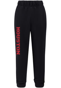 Hype and Vice Houston Cougars Womens Classic Black Sweatpants