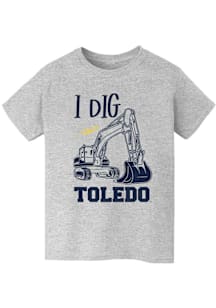 Vive La Fete Toledo Rockets Youth Grey Excavator Short Sleeve T-Shirt