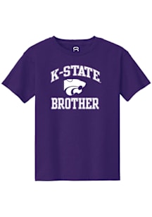 Summit Sportswear K-State Wildcats Youth Purple Brother Short Sleeve T-Shirt