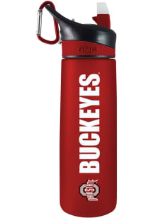 Red Ohio State Buckeyes 24oz Tritan Plastic Water Bottle